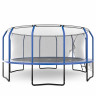 Батут Unix line Supreme Game с внутренней сеткой 16 футов - 488 см (голубой) (TRUSUG16BL)