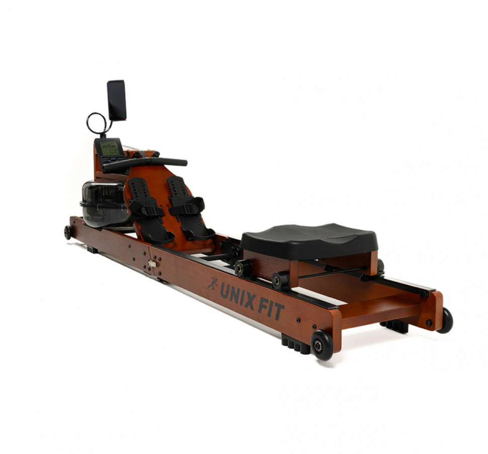 Гребной тренажер UNIXFIT Wood Rower Dark